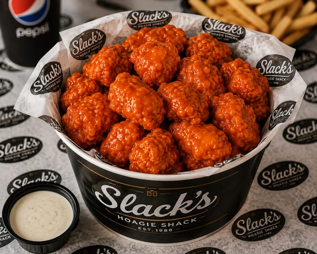 Bucket of Boneless Wings.