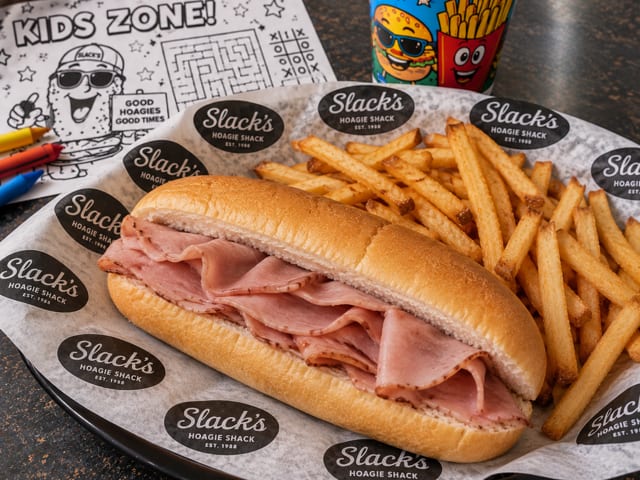 Kids Ham & Cheese Hoagie.