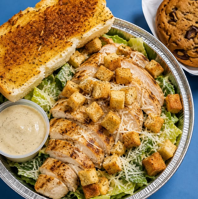 Grilled Chicken Caesar Salad.