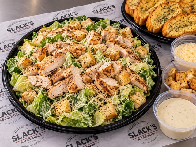 Slacks Caesar Salad with Grilled Chicken Tray.