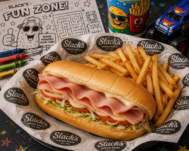 Kids Ham & Cheese Hoagie.