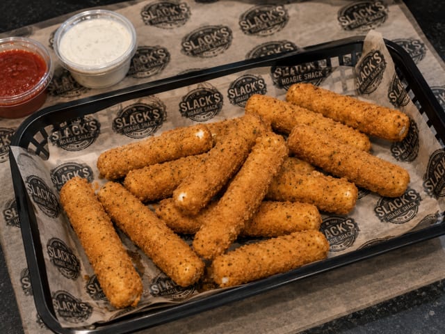 Hot Appetizer Tray - Mozzarella Sticks.