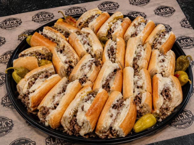 Cheese Steak Trays.