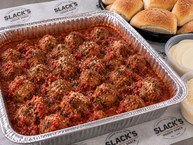 Meatball Parmigiana.