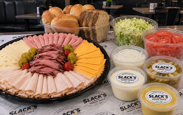 Slack's Deluxe Meat Tray.