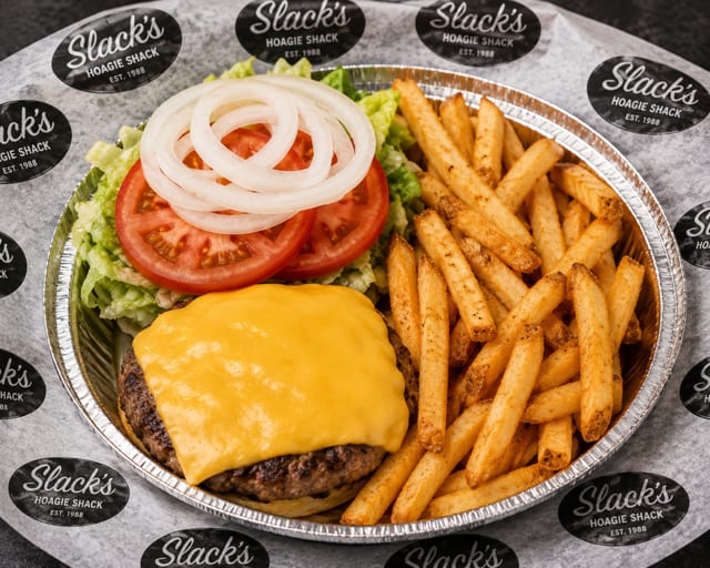 Cheese Burger Platter.
