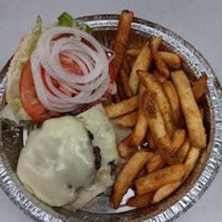 Cheese Burger Platter