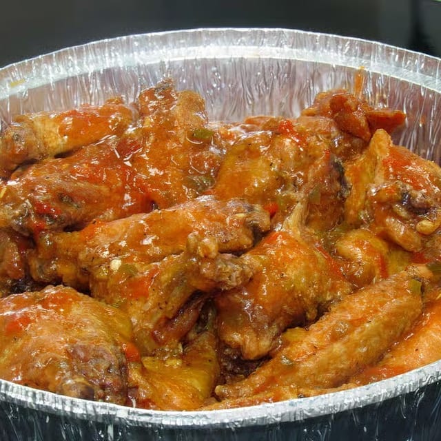 Hot Appetizer Tray - Buffalo Wings.