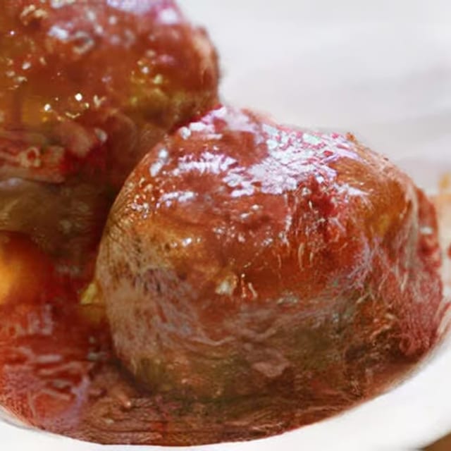 Meatball Parmigiana.