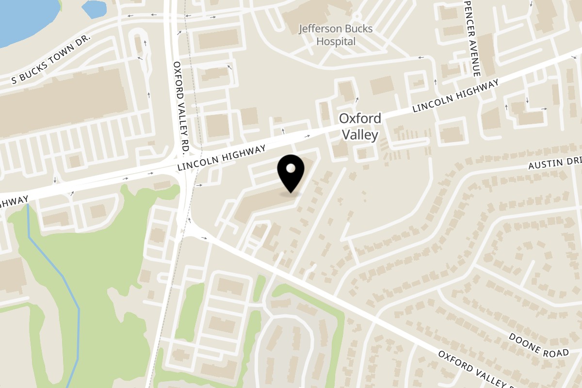 Map showing the location of Slack's Hoagie Shack Fairless Hills on 110 Lincoln Highway in Fairless Hills